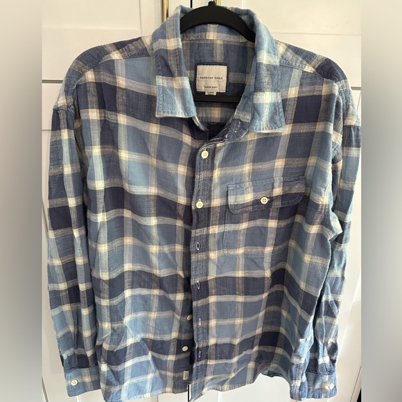 AE Super Soft Hooded Flannel Shirt. - Picture 3 of 6